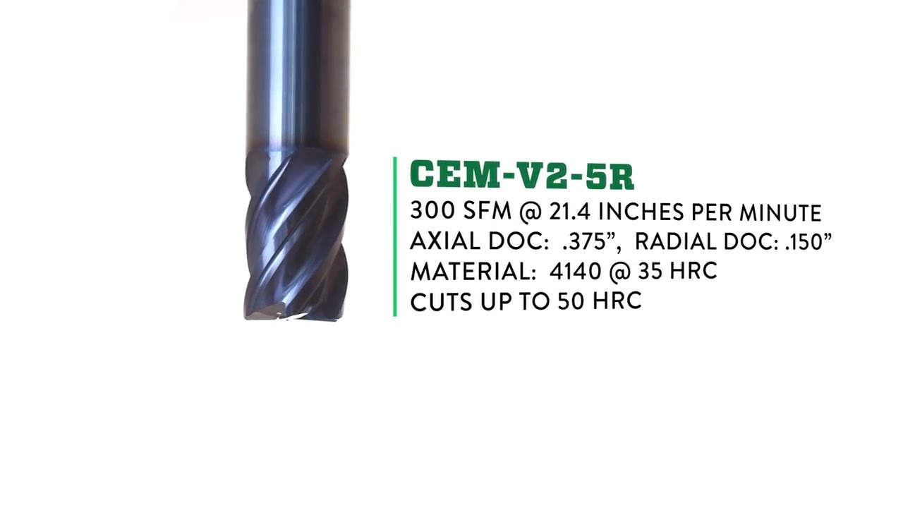 Cleveland CEMV25R Carbide End Mills YouTube