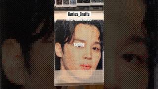 Information Tape method for Perler beads #perlerbeads #bts #jiminbeadportrait Update