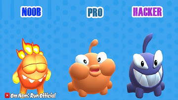 NOOB vs PRO vs HACKER - Om Nom Run Gameplay Official Part 6 | Best Mobile Android iOS Games 2020