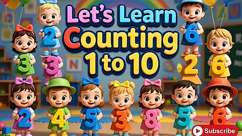 Learn Counting 1 to 10 🔢🎶 | Fun Numbers Song for Kids | Lollypop Kids TV 🍭