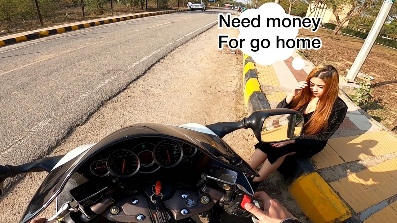 Girl Asking For Help From Strangers at symmetry 😳 Bikers Helping People |