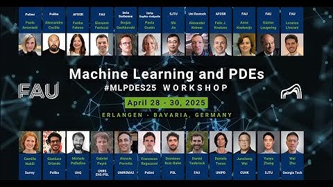 MLPDES25 teaser (April 2025)- Machine Learning and PDEs Workshop Ed. 2025
