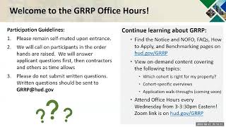 The GRRP Office Hours – September 27, 2023