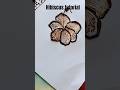 Tricky Hibiscus Tutorial For Beginners #henna #tutorial #ytshorts #tricks #art #shorts #mehndi