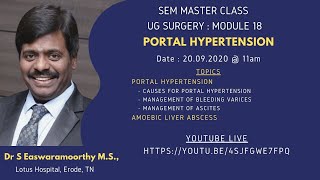 SEM Master Class : UG Suregry : Module 18 - Portal Hypertension
