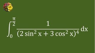 2nd method to evaluate the definite integral using Wallis formula (Mis-3214A)