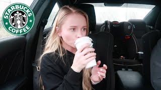 trying STARBUCKS medicine ball tea | honey citrus mint tea