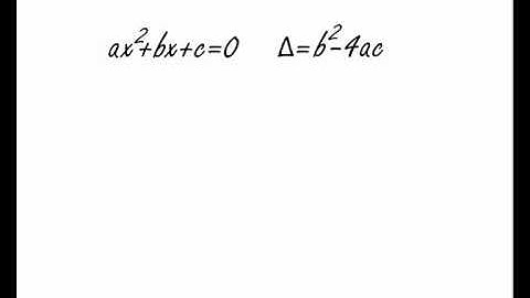 nombres complexes - équations du second degré