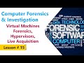 Virtual machines hypervisors  live acquisition  computer forensics  investigation course