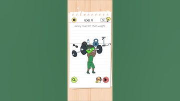Brain Test 4- Level- 71 (Jenny must lift that Weight) #kaigaming #braintest #puzzle