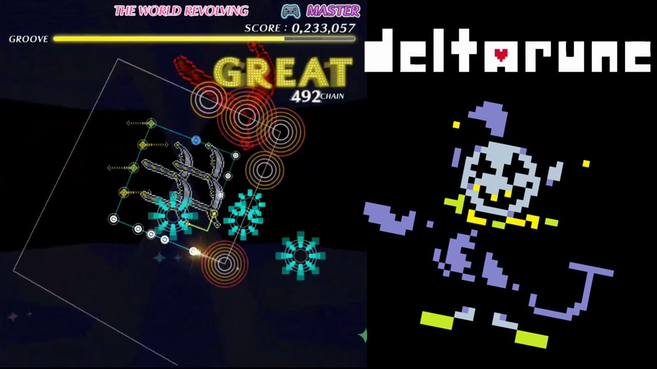 THE WORLD REVOLVING(MASTER) [FULL CHAIN / S++] プレイ動画【グルーヴコースター ワイワイ ...