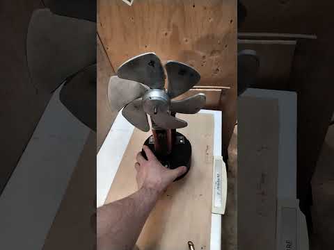 Stirling Hot Air Engine with cowling and wooden base
