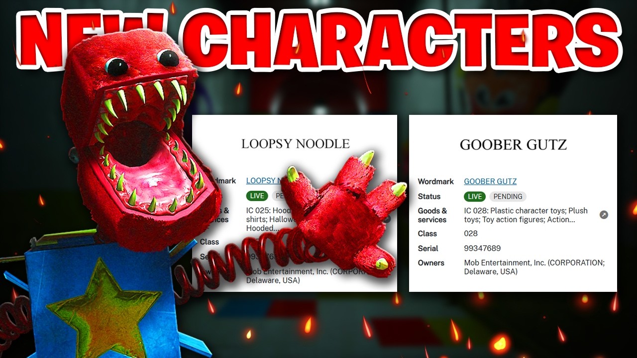 Раскрыты новые персонажи из 5-й главы Poppy Playtime? Торговые марки, споры и многое другое!