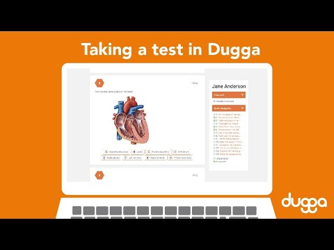 Taking a test in Dugga