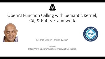 OpenAI Function Calling with Semantic Kernel, C#, & Entity Framework