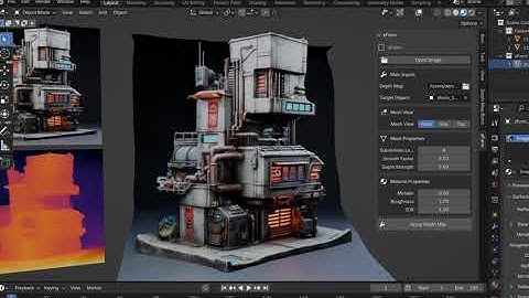 Quickly convert your depth maps and AI images into 3D mesh with zForm, a new Blender add-on