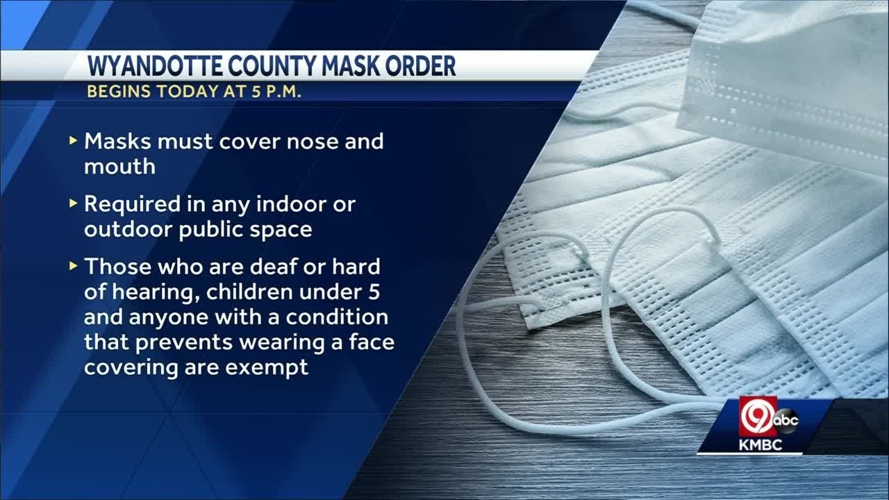 Wyandotte County face mask order goes into effect Tuesday YouTube
