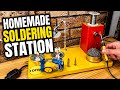 Homemade helping hands for soldering. 12 Volt DIY Helping hands Soldering Station