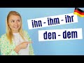 Deutsch lernen: Dativobjekt und Akkusativobjekt │ Satzbau A2 - B2