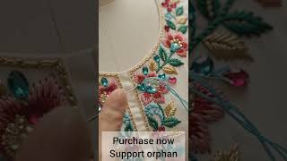 embroidery mirror work purchase and support orphan girls