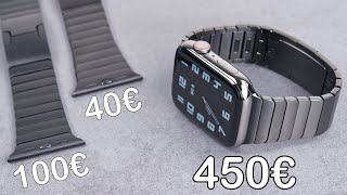 Apple's 450€ Gliederarmband für die Apple Watch | Review + günstigere Alternativen (40€ & 100€)