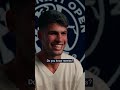 Carlos Alcaraz chats with Cincinnati Open #tennis #sports #alcaraz