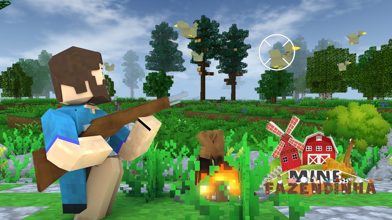 COMO FAZER A BATE BUCHA ESPINGARDA DA FAZENDA  SURVIVALCRAFT 2 MINE FAZENDINHA EPISODIO ESPECIAL 8
