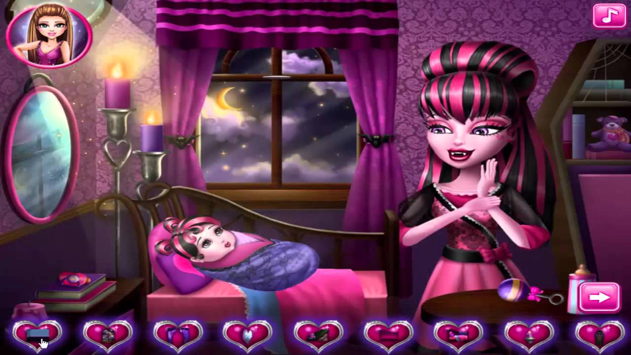 Monster Baby Feeding ♥ Baby Draculaura Care ♥ Monster High Games Games