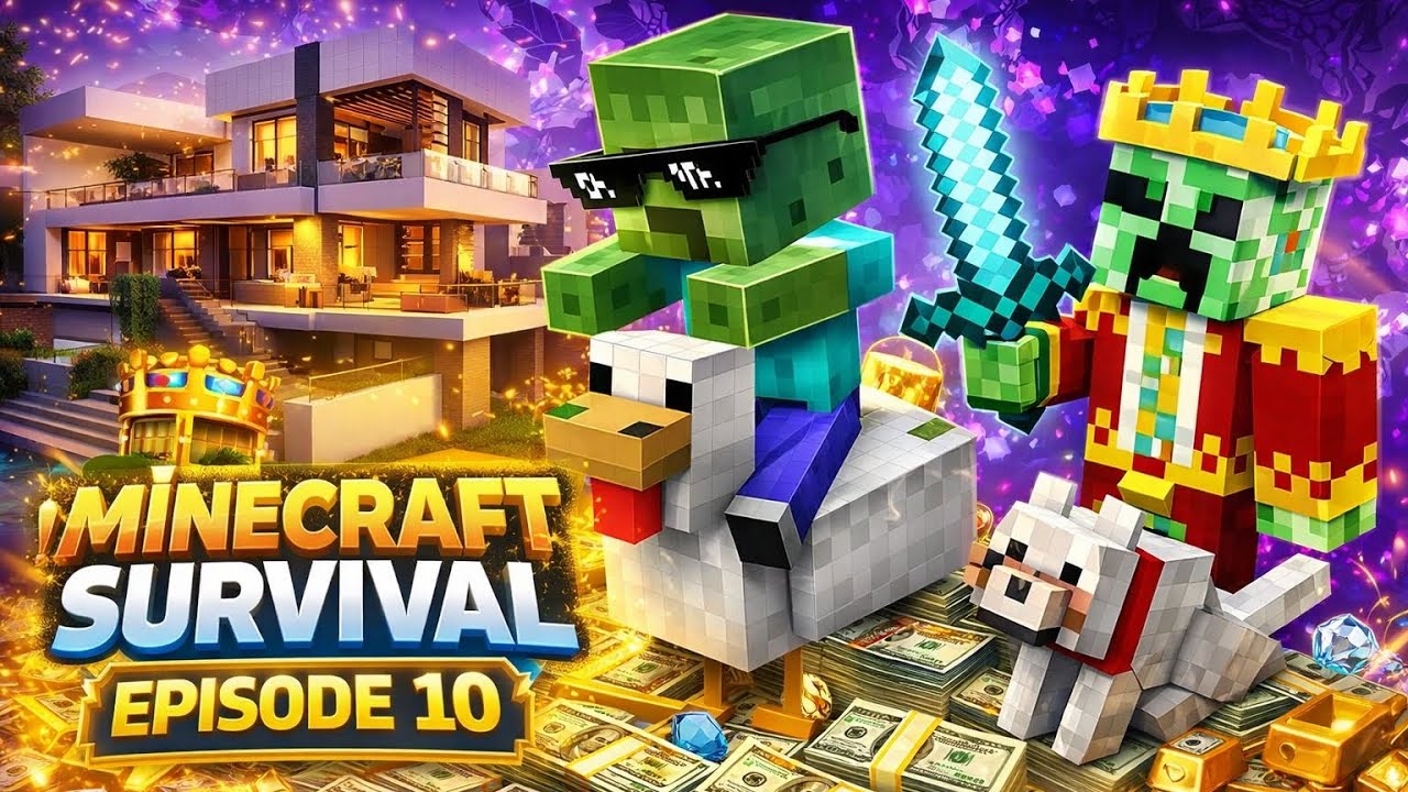 Minecraft Survival Series – Episode 10 | Epic Progress & New Build 😱 ...