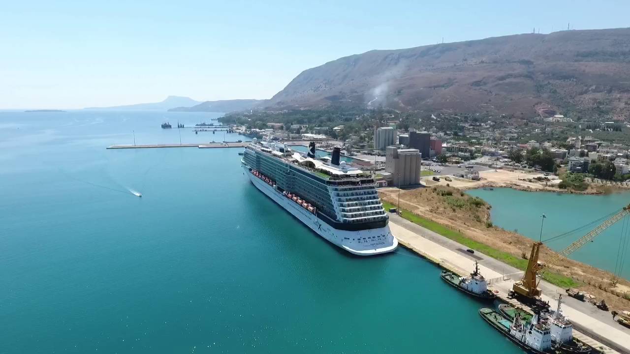 cruise ship dock chania crete