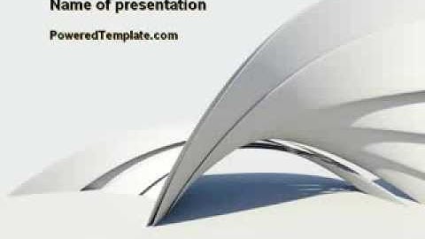 Gray Arch PowerPoint Template by PoweredTemplate.com