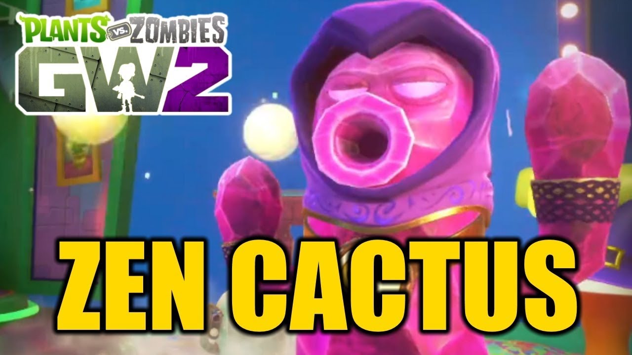 Растения против Зомби 2 Садовая Война - ЗЕН КАКТУС [Zen Cactus] - Обзор