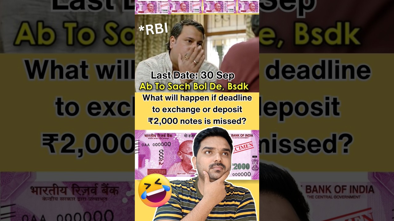 What will happen if deadline to exchange or deposit ₹2,000 notes is missed? 