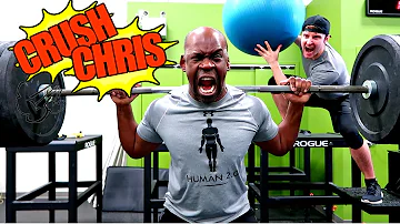 "CRUSH CHRIS" INSANE WORKOUT CHALLENGE FT JUSTDUSTIN | THE RENTS