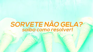 O que fazer quando o sorvete não endurece?