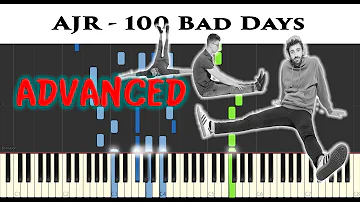 AJR - 100 Bad Days | Sheet & Synthesia Piano Tutorial by James Morrison BCN