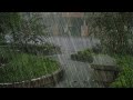HEAVY RAIN with DEEP THUNDER Sounds - Thunderstorm Rain Sounds for Relaxing - White Noise Rain Sleep