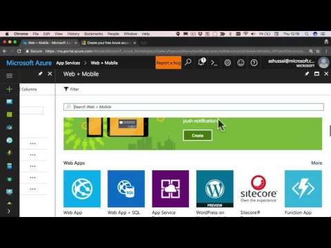 How to setup a NodeJS app on Azure without using the command line