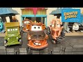 Mattel Disney Pixar Cars 2026 Sarge, Mater (Tow Hook) and Tractor with Tire in Mouth 