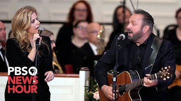 Thumbnail of WATCH LIVE: Trisha Yearwood and Garth Brooks perform 'Imagine' at Rosalynn Carter's memorial service