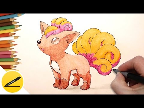 How to Draw Pokemon Vulpix (Pokemon Go) step by step | Drawing Lessons