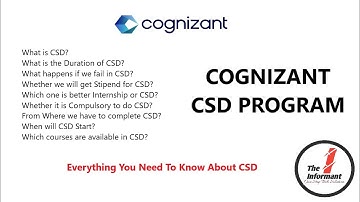 Cognizant CSD Program Details| What is CSD Program?|Everything you need to know about CSD Program|