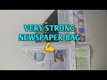 How To Make Strong News paper Bag Without Glue And Scissors. How To Make Newspaper Basket.