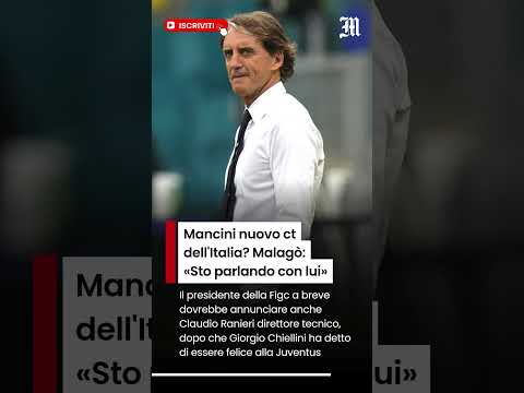 Video Mancini nuovo ct dell'Italia? Malagò: «Sto parlando con lui»