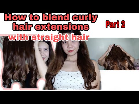 How To Blend Straight Clip-In Extensions in Curly Hair