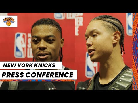 Trevor Keels + Isaiah Roby | NY Knicks Media Availability (July 9, 2023)