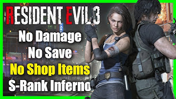 Resident Evil 3 REmake - No Damage No Save Inferno S-Rank (No Shop Items, PC)