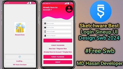 Best Sketchware Login SineUp UI Design Swb 2024 | Sketchware Free Projects 2024 | #sketchwareproject