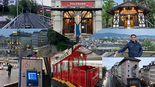 First Time Riding Zurich's Legendary POLYBAHN in Switzerland🇨🇭| Funicular Railway 🚂 Swiss Travel