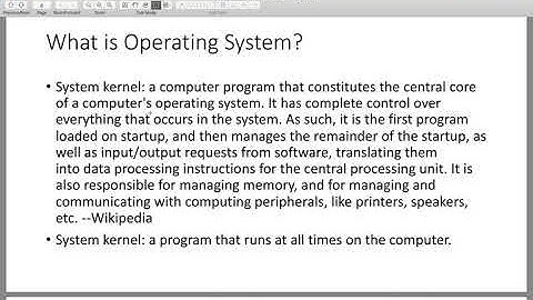 Operating Systems Lecture 2 - System Calls